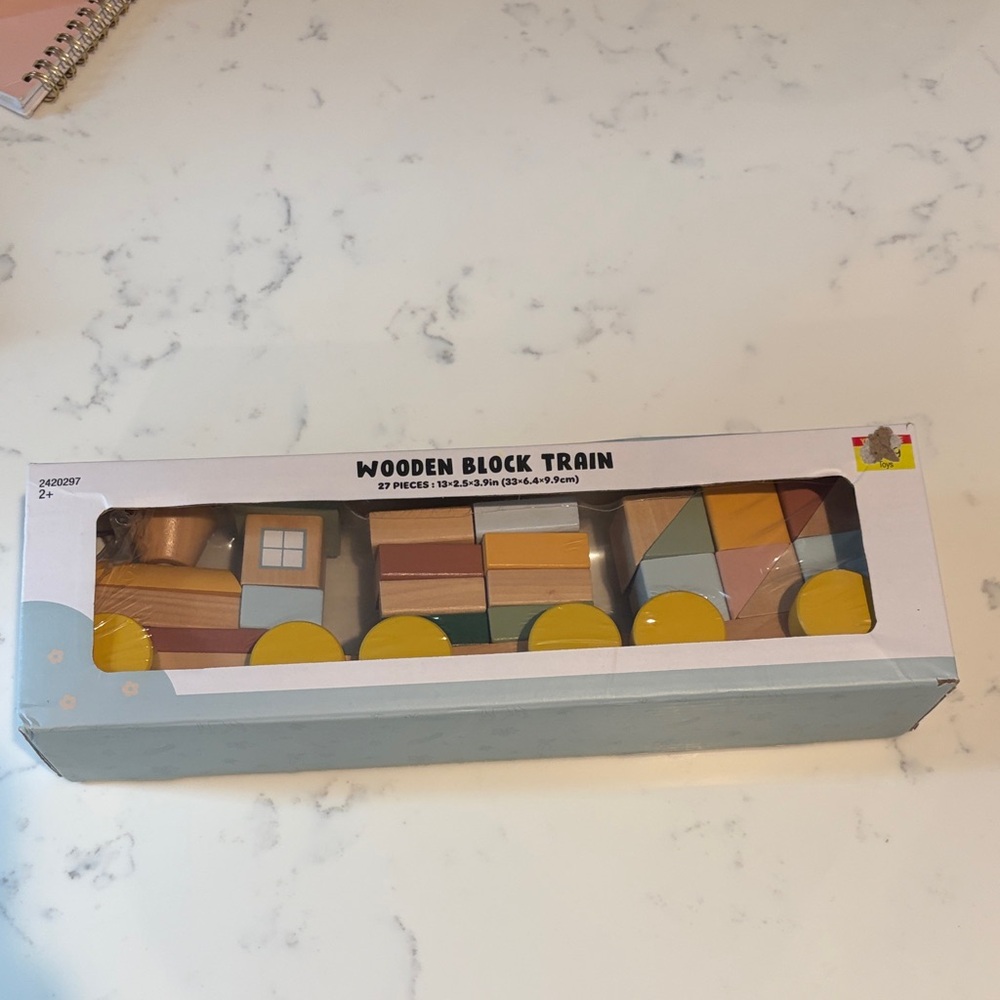 Colorful Wooden Block Train Set